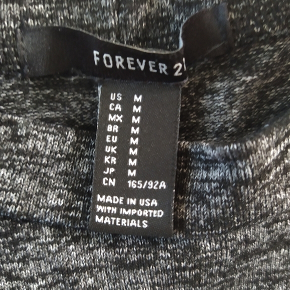 Forever 21 Grey Space Dye Midi Casual Dress - Picture 2 of 6